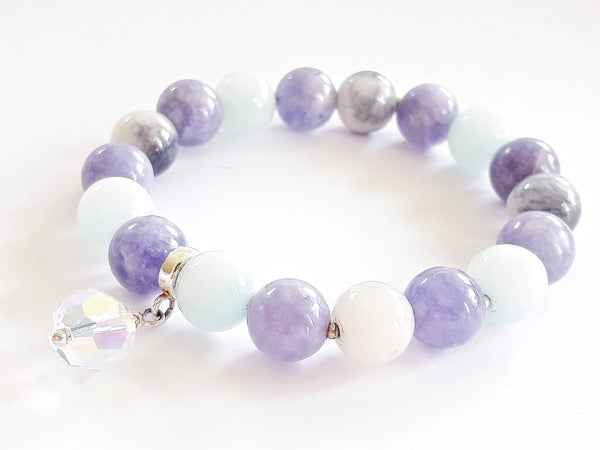 Debesu pieskāriens - dabīgo akmeņu rokassprādze