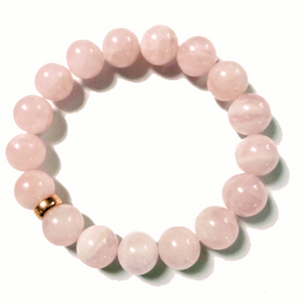 Rozā kvarca rokassprādze