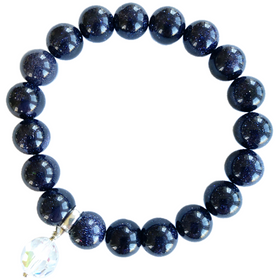 Zilā zeltakmens rokassprādze II