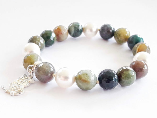 Gudrība - ahāta rokassprādze