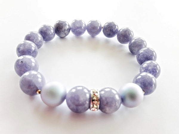 Debesis - Mākoņu kvarca rokassprādze III