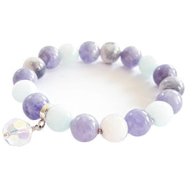 Debesu pieskāriens - dabīgo akmeņu rokassprādze