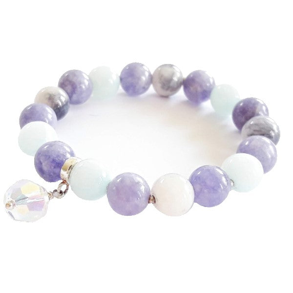 Debesu pieskāriens - dabīgo akmeņu rokassprādze